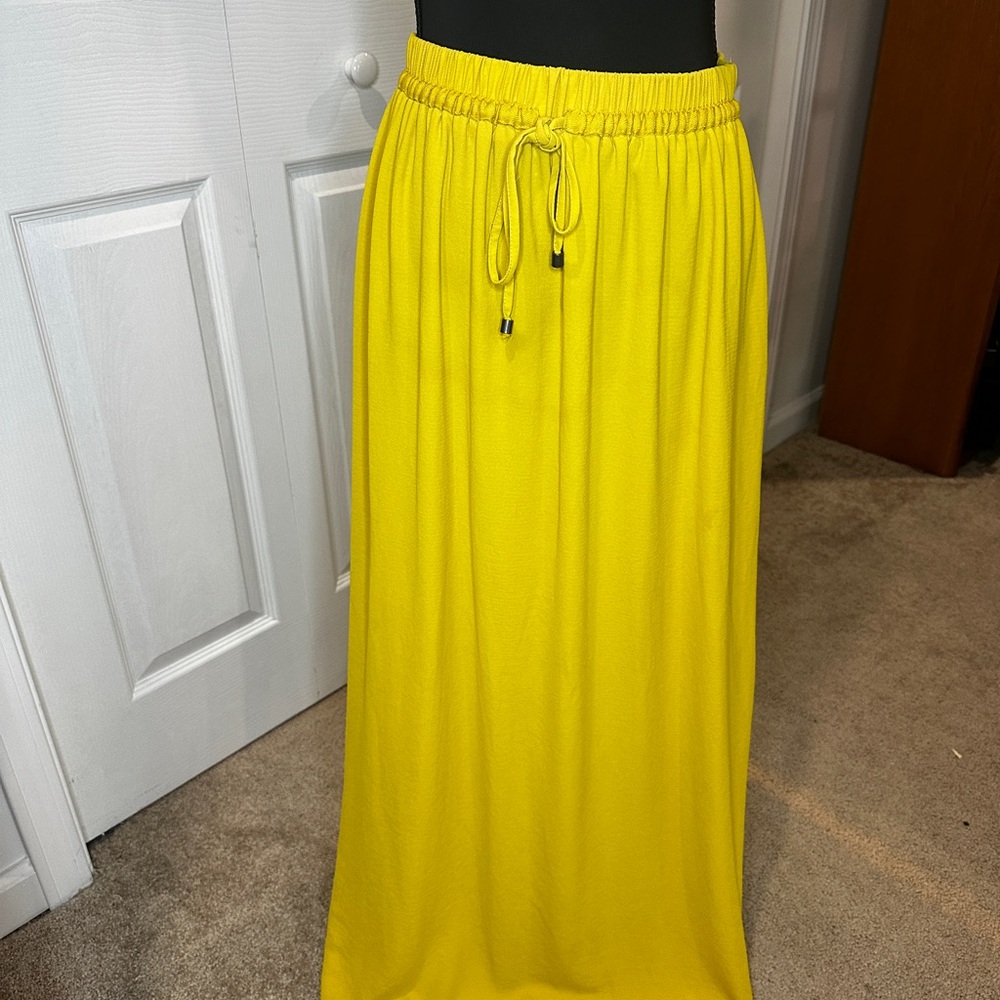 Yellow Maxi Skirt